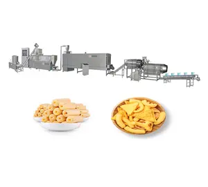 Automatic Puffed Corn Snacks Production Line Flakes Sticks Extruder For Making Machine Corn Puffs Snack Making Machines