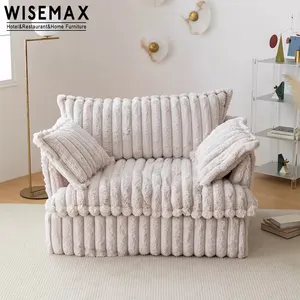 WISEMAX Nordic corduroy sectional sofa modern couch comfortable latex filling sofa modular chesterfield sofa living room