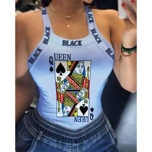 JYHS-1 canotta e Camis da <span class=keywords><strong>donna</strong></span> Sexy con bretelle stampate t-shirt Top 25 colori 8 taglie - Product Image 4