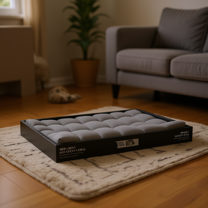 Cama para perros de madera de pino maciza, 40,0 x 29,1 x 3,5 pulgadas, duradera, rectangular, para mascotas de interior - Product Image 2