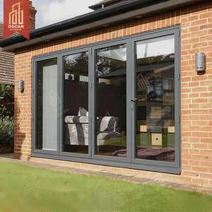 Porte en verre Conception peu encombrante Économe en énergie Magasin de bureau à domicile Alternative moderne et élégante aux portes traditionnelles Porte pliante - Product Image 1