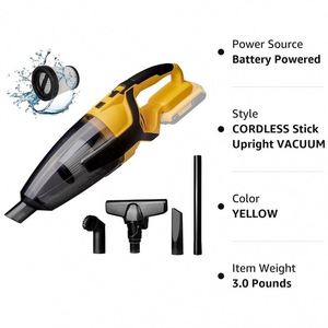 Portable 2-en-1 Mini <span class=keywords><strong>aspirateur</strong></span> <span class=keywords><strong>sans</strong></span> <span class=keywords><strong>fil</strong></span> 120W puissant <span class=keywords><strong>chargeur</strong></span> de voiture compact polyvalent portable ABS - Product Image 4
