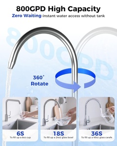 Purificateur d'<span class=keywords><strong>eau</strong></span> par osmose inverse sans réservoir, haute performance, 800 gallons, non électrique, à installer <span class=keywords><strong>sous</strong></span> l'<span class=keywords><strong>évier</strong></span> - Product Image 3