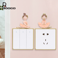 ROOGO Décoration Murale en Résine Écologique Étanche, Adorable Ballerine, Faite à la Main, Originale, Kawaii, Ornement pour la Maison
