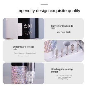 New product 45000 RPM Electric <b>Nail</b> Drill Machine Portable <b>Nail</b> Trimming Tool <b>Nail</b> Drill Polishing Machine Rechargeable <b>Nail</b> - Product Image 4