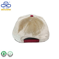 Gorras de Béisbol de 5 Paneles con Logotipo Personalizado, Tejido de Velour Premium, Diseño Colorblock, para Unisex, Estilo Urbano, OEM ODM