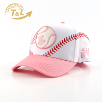 Casquette de baseball unisexe 4U en coton 100% avec 5 feuilles vertes sous la visière, broderie 3D en relief, logo feuille, vente en gros