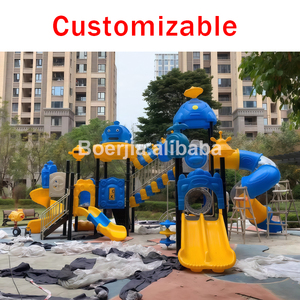 Toboggan ondulé pour aire de jeux extérieure pour enfants, en PE durable, conception personnalisée, équipement de parc d'attractions commercial - Product Image 4