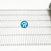 Bande transporteuse en acier inoxydable 304, maille métallique, style tissage sergé, qualité alimentaire, coupe, pliage, bande transporteuse plate pour