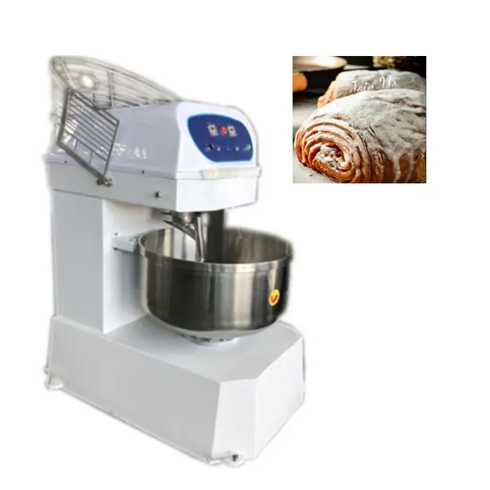 Tenedor mezclador de masa de harina de trigo de acero inoxidable, 30kg, masa de harina pequeña en espiral, máquina para hacer pan