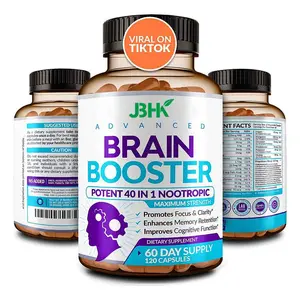 Concentrazione di memoria di apprendimento precisione ragionamento B6 nootropico supporto cervello integratore produttore cervello Vitamina B12 capsula