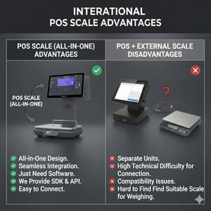 Balance intelligente <span class=keywords><strong>Longfly</strong></span> avec écran tactile double écran, modèle ACS-A5, Windows 10, certifiée OIML, écran 15,6 pouces, garantie 1 an - Product Image 4