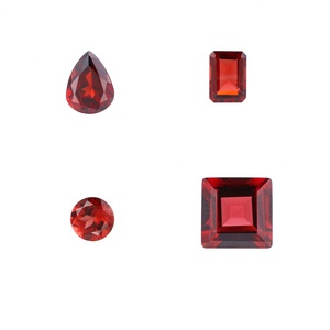 ปรับแต่งได้ทุกแบบ ชุดแหวนแต่งงาน 3 วง ชุบทอง 14K ประดับพลอยโกเมนธรรมชาติ ทรงโอเวอร์ไซส์ 6 มม. ประดับเพชรแบบฮาโล ไซส์ 4-13 - Product Image 6