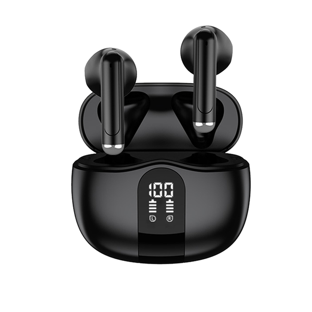 Miccell Portable ANC+ENC Noise Cancellation True Wireless JL Chipset 5.4 Earphones Digital Display IPX5 Waterproof Hifi Sound