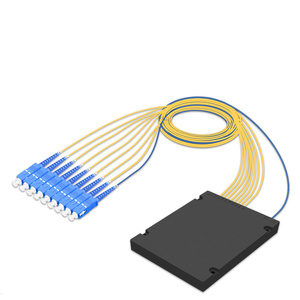 ระบบเครือข่าย Olt ftth catv ตัวแยกไฟเบอร์ PLC 18 เส้นใยแบบโมดูลพร้อมขั้วต่อ SC APC UPC - Product Image 3