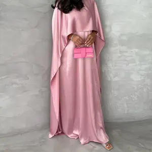 2024 New arrivals fall muslim boutique clothing women winter casual sexy long high split red skirt prom evening dresses