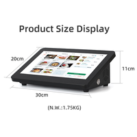 TPV MATSUDA POS ST9300F de 11.6 pulgadas con pantalla táctil 1920x1080, procesador Intel Celeron, caja registradora, tableta POS con Windows y Android.