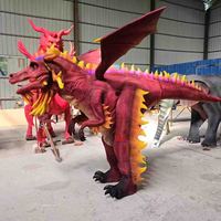 Costume de dragon de dinosaure de marche réaliste de haute qualité pour parc à thème et parc d'attractions