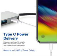 Computadora tipo C Hub 4 en 1 USB C Hub