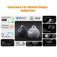 Nouveau modèle 2026, best-seller : Station de charge rapide magnétique 25W pour téléphone portable, montre et écouteurs, chargeur sans fil avec lumière