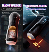 Godet de masturbation masculin télescopique entièrement automatique à dilatation et contraction profondes, avec stimulation par succion, vibration et piston, jouet sexuel
