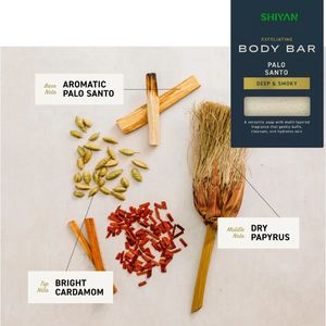 Jabón Corporal Exfoliante para Hombre, Aroma a Palo Santo, Fragancia Multicapa que Suaviza, Limpia e Hidrata la Piel - Product Image 4