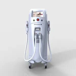 Máquina de depilação a laser CE ipl indolor para rejuvenescimento da pele e corpo inteiro, depiladora ipl com 2 alças, máquina ipl