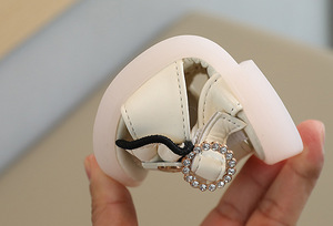 Sandales pour bébé fille de 0 à 3 ans, semelle souple, nœud, sandales princesse, pantoufles pour bébé fille - Product Image 6