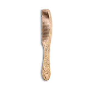 Peigne à long manche en laiton doré de style chinois de haute qualité avec logo personnalisé - Product Image 6