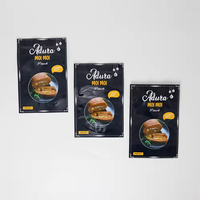 Petite pochette de cornue en papier d'aluminium quantité minimale de commande sacs de cornue de qualité alimentaire imprimés mats sacs d'emballage de soupe de viande et de poisson sacs bouillants pour aliments