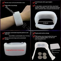 Bracelet LED Lumineux Télécommandé DMX à Commande Vocale Portée 2000m pour Concerts et Bars - Magie Interactive - Couleurs Vives Réponse Rapide