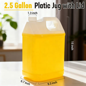 Seau carré en plastique de haute qualité de <span class=keywords><strong>10</strong></span> <span class=keywords><strong>litres</strong></span>, bidon en HDPE de qualité <span class=keywords><strong>alimentaire</strong></span> de 2,5 gallons, bidons de type F pour contenants liquides - Product Image 2