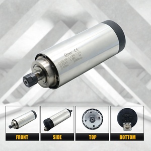 มอเตอร์ CNC แกนหมุน8A กลม80มม. 400Hz 24000รอบต่อนาที ER20 2.2KW 220V แกนหมุนเย็น - Product Image 5