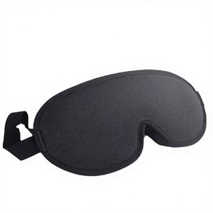 Masque pour les yeux en coton de luxe, 100% occultant, mousse à mémoire de forme 3D, sangle élastique réglable - Product Image 1