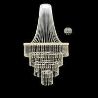 Accessoires de mariage, lustre en métal, fer, acrylique, perles de cristal, 80 cm, décoration de scène de mariage, lustre de plafond