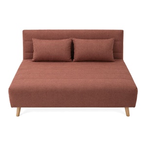 Canapé-lit pliable moderne en tissu, multifonctionnel, 2 places, avec pieds en bois, vente en gros, meubles sur mesure pour gagner de la place - Product Image 1