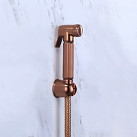 Ensemble de douche portable musulman en tissu or rose, avec bidet à main, shattaf, vaporisateur