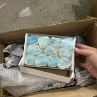 Lot de Cristaux Bruts Naturels en Gros : Aragonite Bleue, Coffret Cadeau de Pierres Brutes pour la Guérison