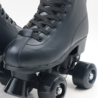 Patins à roulettes blancs à 4 roues avec roulements ABEC-7 et roues en PU - Jun Ran JR-875E pour les sports de plein air