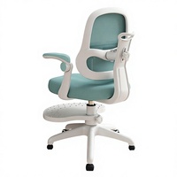 Chaise d'étude pour enfants de primaire à hauteur réglable, dossier en maille correcteur de posture, design moderne et minimaliste pour bureau à domicile