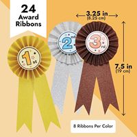 6-Pack Sports Event Recognition Awards 1st 2nd et 3rd Place Gold Silver Bronze pour la rentrée et l'obtention du diplôme