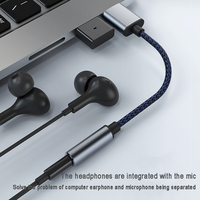Adaptateur audio USB vers prise jack 3,5 mm, câble USB vers auxiliaire avec microphone, carte son USB vers casque AUX pour PC PS4 PS5