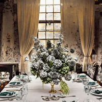 Personnalisez des boules de fleurs artificielles en soie de haute qualité pour centre de table de mariage, de 30 cm à 80 cm