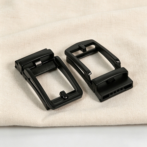 Hebilla de Cinturón de Aleación con Bloqueo Automático, Negro Mate, Reversible, con Pasador Giratorio, Estilo Casual, 35 mm, Repuesto para Cinturones de Cuero para Hombre - Product Image 4
