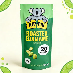 Bolsa de Plástico Mylar de 3 Lados con Autosellado, de Grado Alimenticio, para Impresión Personalizada, para Edamame Tostado, Chicle, Alimentos Enlatados y Bocadillos - Product Image 2