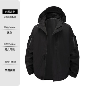 Custom Outdoor Windbreaker Jacket Men Abrasion Resistant Workwear Casual Single Layer Printing Available - Product Image 4