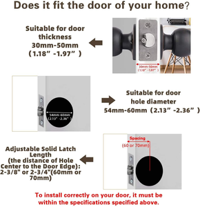 2025 bán chạy nhất chống trộm đánh bóng thép không gỉ lối vào khóa cửa không thấm nước keyed nhập nội thất tay nắm cửa - Product Image 4