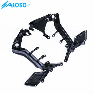 Kits de cuerpo de carenado de motocicleta de fibra de carbono seco AKOSO, cubierta de marco de paneles laterales para Honda <span class=keywords><strong>CB650F</strong></span> CBR650F <span class=keywords><strong>2014</strong></span> 2015 2016 2017 2018 - Product Image 3