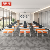 Meubles de bureau en gros, bureau pliable, table de formation modulaire, table de réunion moderne, table pliable pour salle de conférence