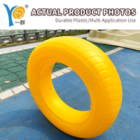 Équipement de terrain de jeu extérieur, obstacle en pneu rotomoulé pour les parcs et les écoles, plastique durable, couleur personnalisée disponible